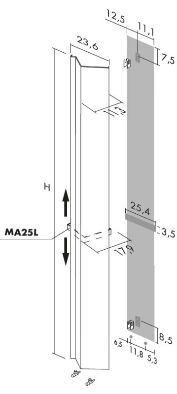 Antrax Design-Heizkrper ANDROID vertikal V1, technische Daten