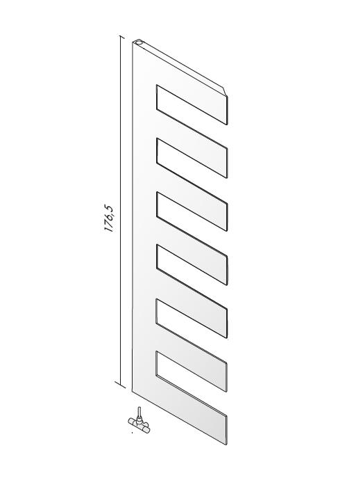 PETTINE 176 Design-Heizkrper Warmwasser, Ausfhrung nach Wahl