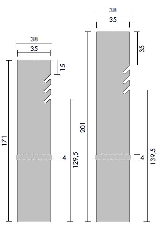 Details fr Heizkrper Tavola SPACCHI