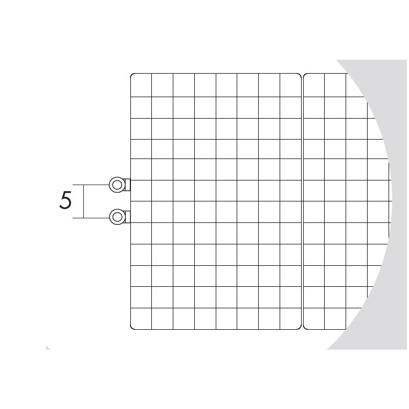 Antrax Design-Heizkrper WAFFLE, Sonderanschlu 5 cm Achsabstand