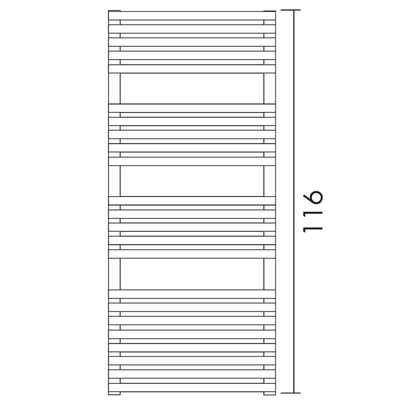 Antrax Design-Heizkrper BD 25, 116 cm hoch