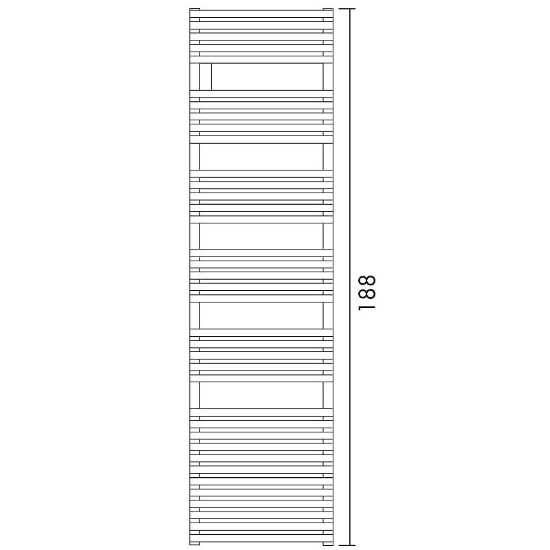 Antrax Design-Heizkrper BD 25, 188 cm hoch