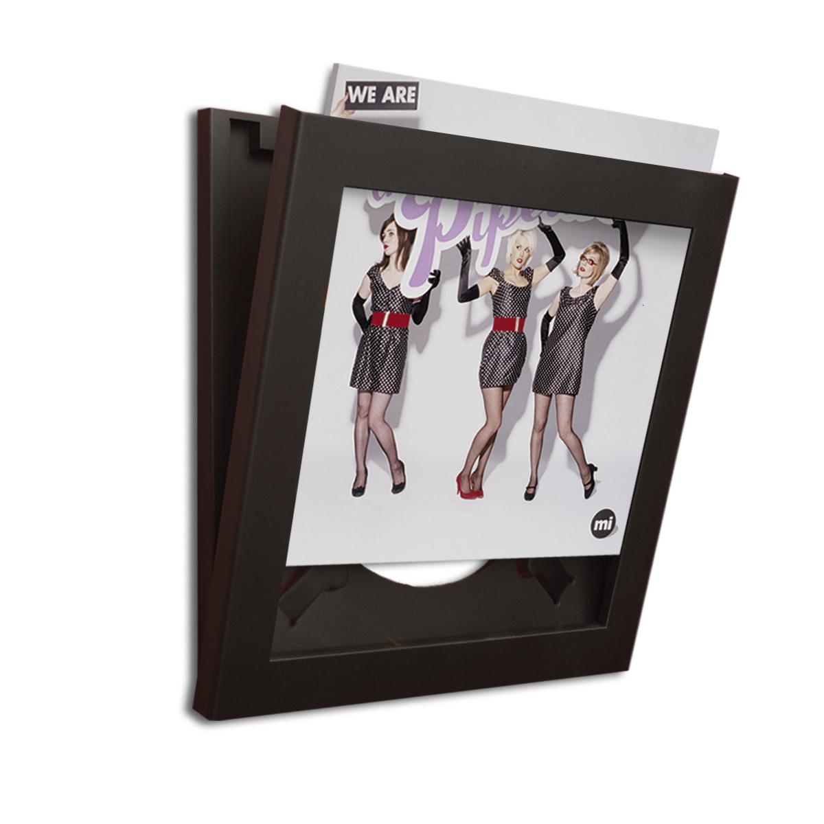 Art Vinyl Flip & Frame Bilderrahmen und Display Wechselrahmen schwarz