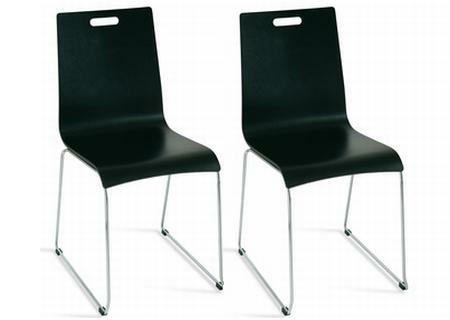 Easy Chair Stapelstuhl 2.St�ck schwarz