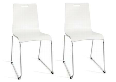 Easy Chair Stapelstuhl 2.St�ck wei�