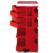 BOBY L Rollcontainer B44R, H 95 cm, rot