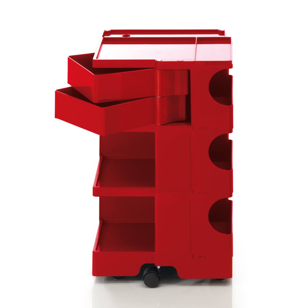 BOBY M Rollcontainer B32R, H 74 cm, rot