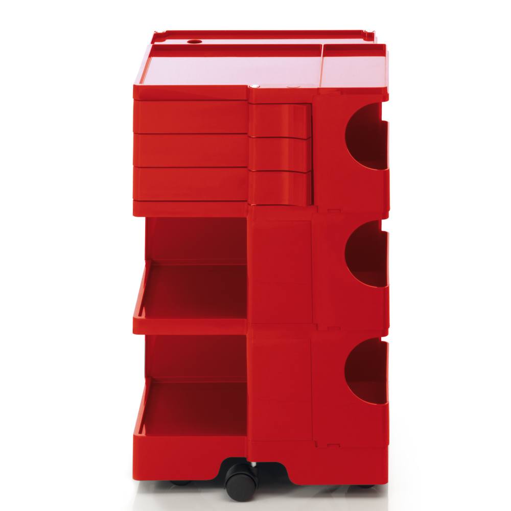 BOBY M Rollcontainer B33R, H 74 cm, rot