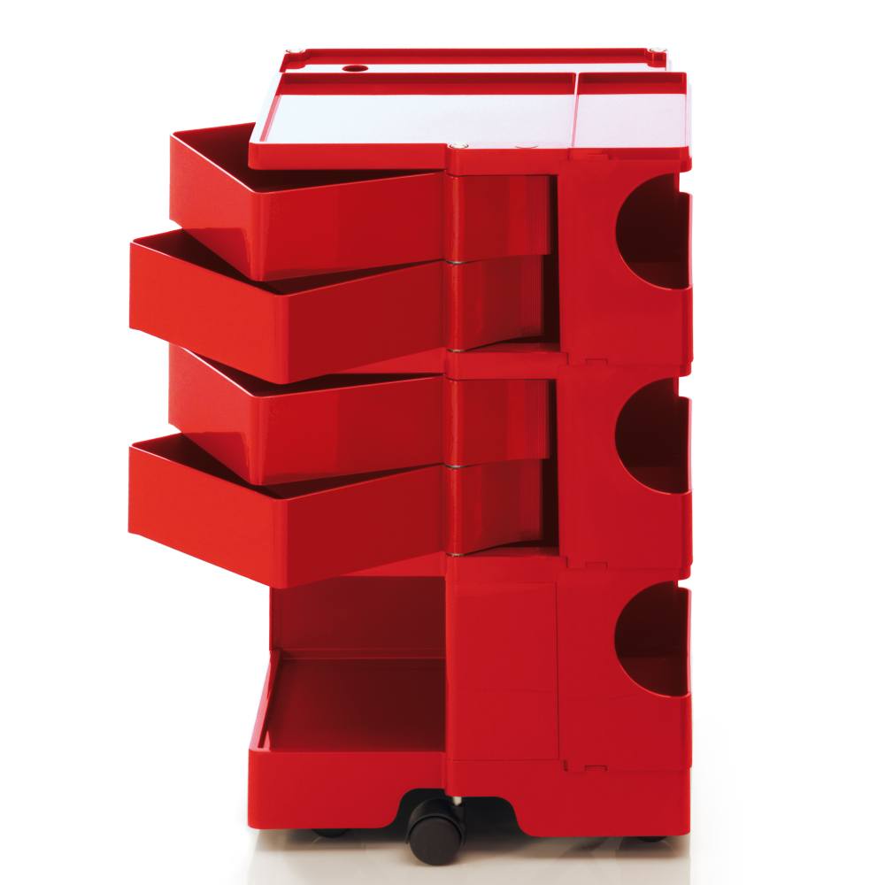 BOBY M Rollcontainer B34R, H 74 cm, rot