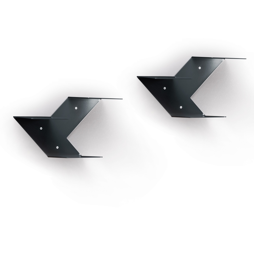 FIN Regalmodul 2er-Set anthrazitgrau von B-LINE FIN Regalmodul 2er-Set anthrazitgrau