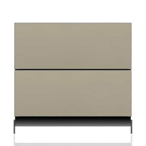 BRIX Kommode S2.K, mit 2 Schubladen, beige hochglanz lackiert