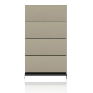 BRIX Kommode S4.K, mit 4 Schubladen, hochglanz lackiert beige