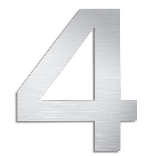 SIGNO Hausnummer 4 Edelstahl matt von Blomus SIGNO Hausnummer 4 Edelstahl matt
