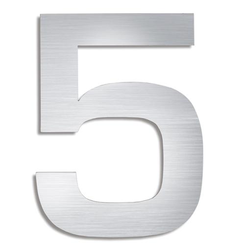 SIGNO Hausnummer 5 Edelstahl matt von Blomus SIGNO Hausnummer 5 Edelstahl matt