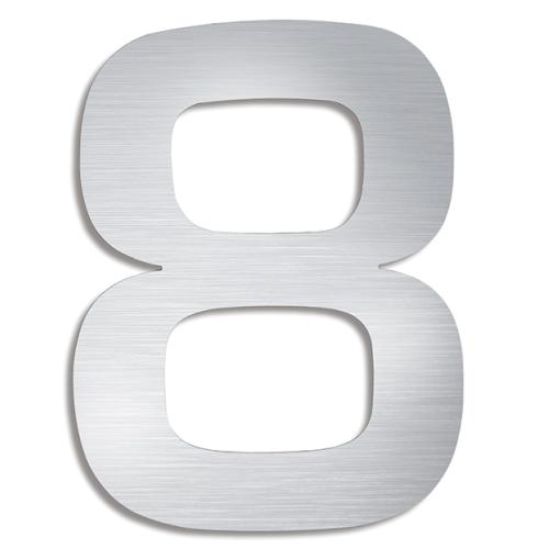 SIGNO Hausnummer 8 Edelstahl matt von Blomus SIGNO Hausnummer 8 Edelstahl matt