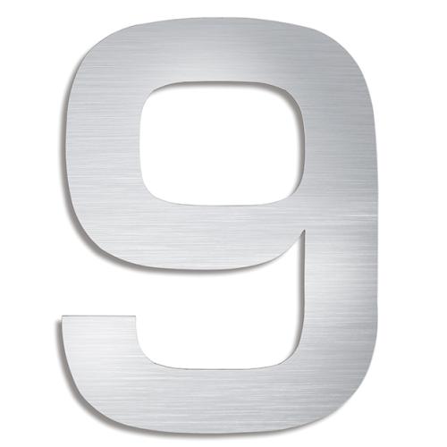 SIGNO Hausnummer 9 Edelstahl matt von Blomus SIGNO Hausnummer 9 Edelstahl matt