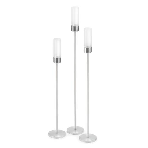Faro Set 3 Windlichter mit Fuss, B