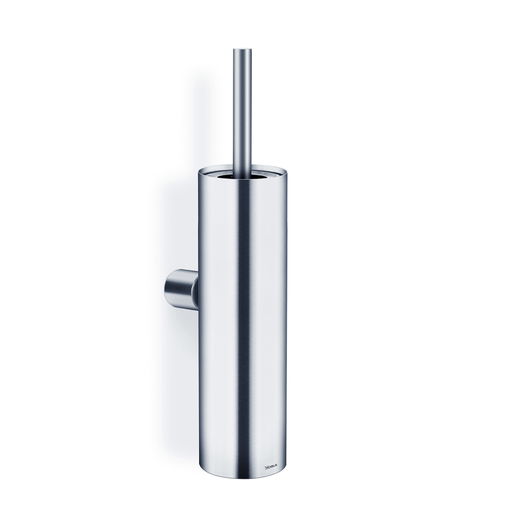 DUO WC-Bürste mit Wandhalterung, Edelstahl matt von Blomus DUO WC-Bürste mit Wandhalterung, Edelstahl matt