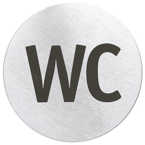 SIGNO Türschild WC, Edelstahl matt, 68151 von Blomus SIGNO Türschild WC, Edelstahl matt, 68151