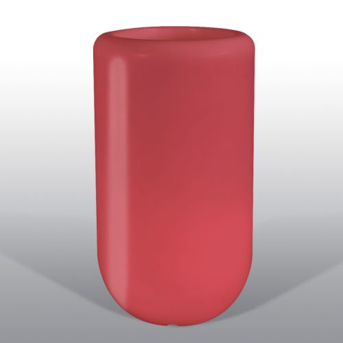 Bloom Pill beleuchtete Vase 107 cm rot