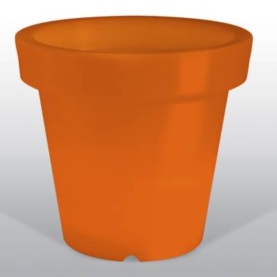 Bloom POT 40 beleuchteter Blumentopf orange