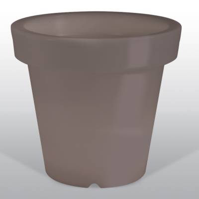 Bloom POT 60 beleuchteter Blumentopf taupe