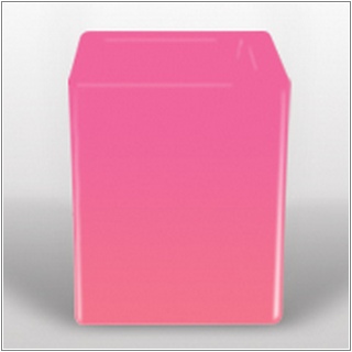 SQUARE Blumensule 50 beleuchtet pink