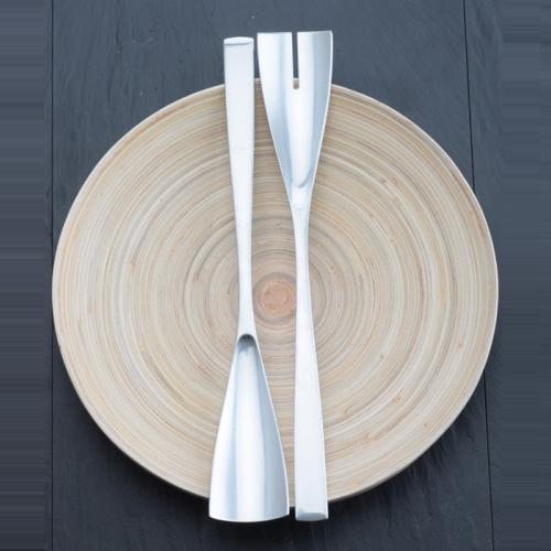 Ginkgo Salatbesteck, groß von Carl Mertens Ginkgo Salatbesteck, groß