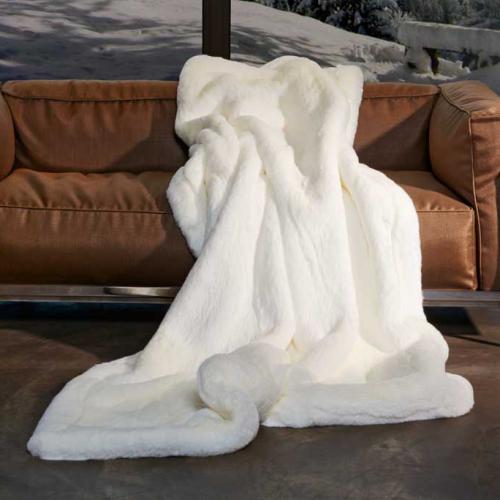 CARMA Plaid Puma white 140x180 cm, C