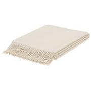 CARMA Plaid 100% Kaschmir off-white 130x180 cm mit Fransen CARMA Plaid 100% Kaschmir off-white 130x180 cm mit Fransen