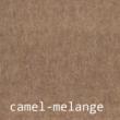 CARMA Plaid Uni Wolle/Kaschmir camel-melange 135x190 cm mit Fransen