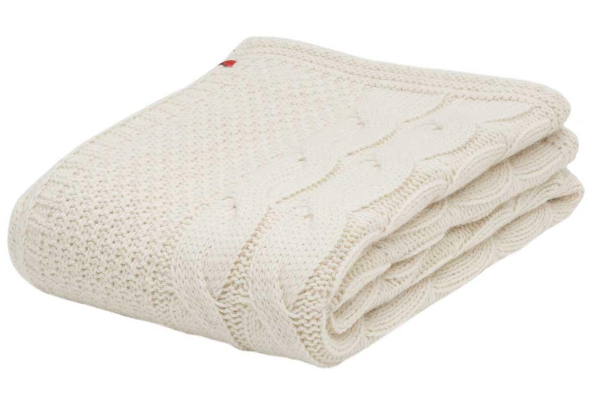 CARMA Strickplaid Siena in der Farbe off-white von CARMA Plaids CARMA Strickplaid Siena in der Farbe off-white