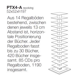 PTOLOMEO X4 Bcherregal 197 cm