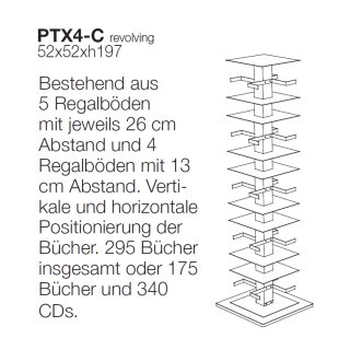 PTOLOMEO X4 Bcherregal 197 cm