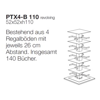 PTOLOMEO X4 Bcherregal 110 cm