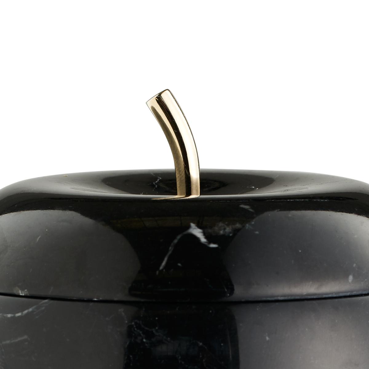 Snow White Marmordose schwarzer Marquina Marmor, 24K gold von OpinionCIATTI Snow White Marmordose schwarzer Marquina Marmor, 24K gold