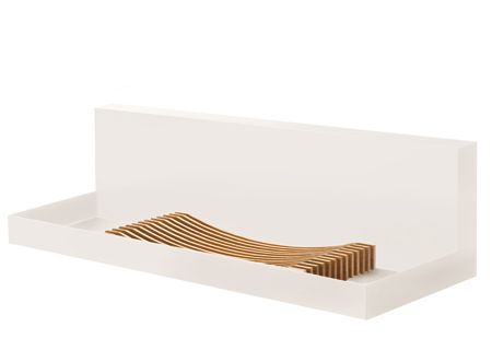 Loungefire Feuerstelle - Seitenelement gro� wei�