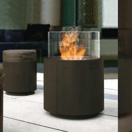 FIRE DOT/SIT DOT Kamin und Hocker, C