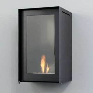 ORIGAMI Bioethanol-Wandkamin LINKS zeigend