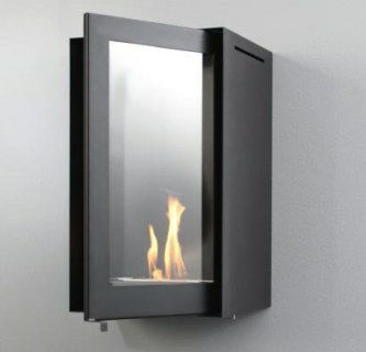 ORIGAMI Bioethanol-Wandkamin - LINKS zeigend