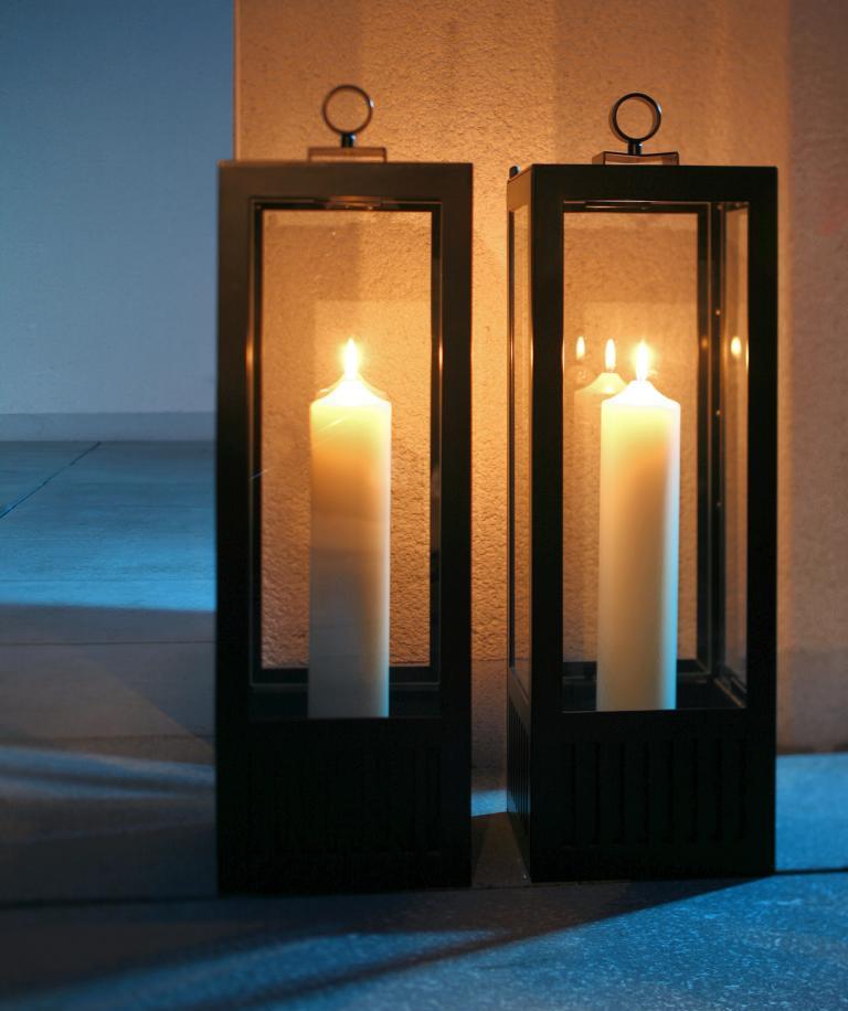 Night-Light Windlicht schwarz