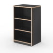 ALWIN Cabinets Regal offen in schwarz