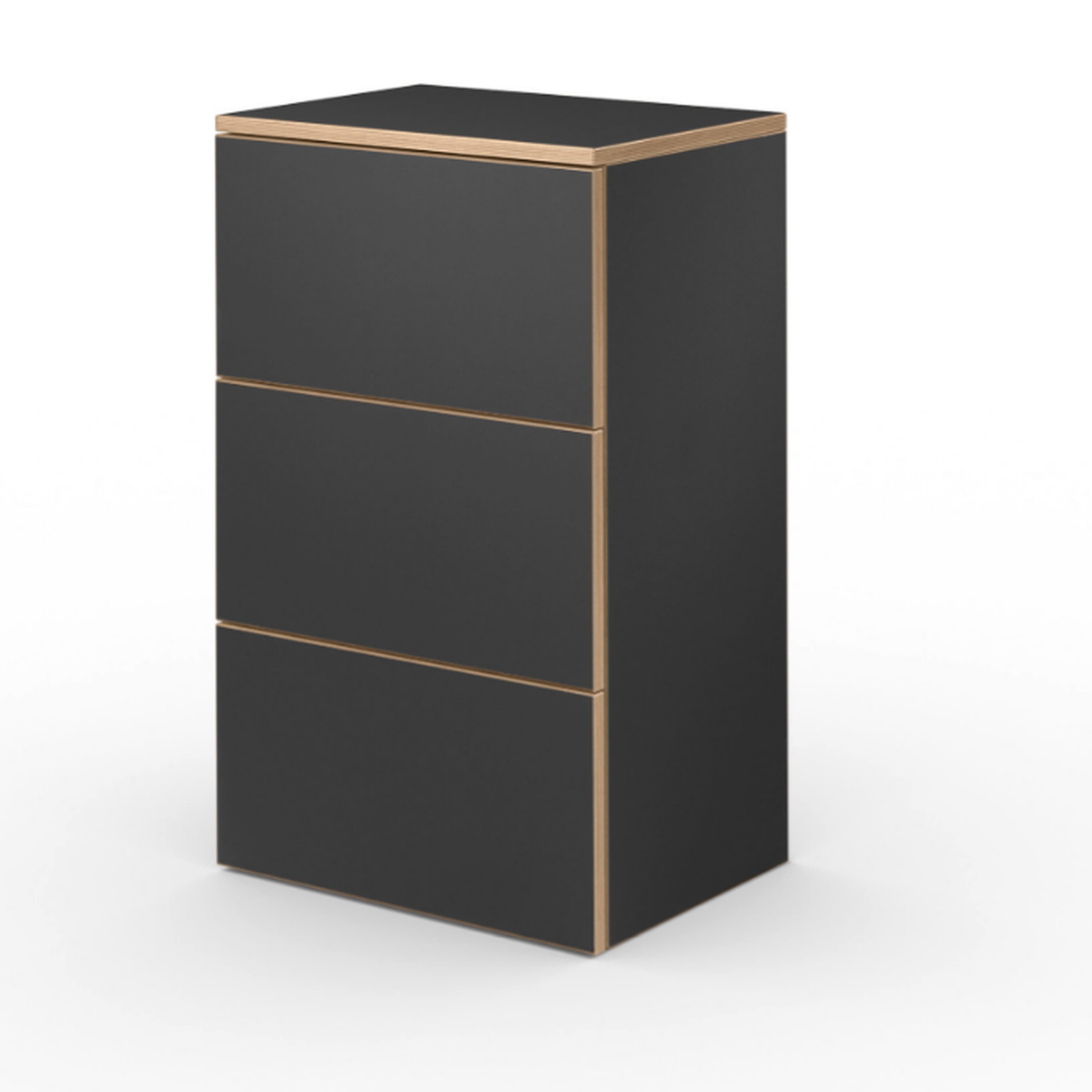 ALWIN Cabinets mit Schubladen in schwarz