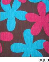 POUFF Sitzhocker Flower - Aqua