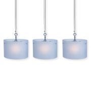 TUBO Pendelleuchte, 3 Glaszylinder satiniert Ø 30 cm TUBO Pendelleuchte, 3 Glaszylinder satiniert Ø 30 cm