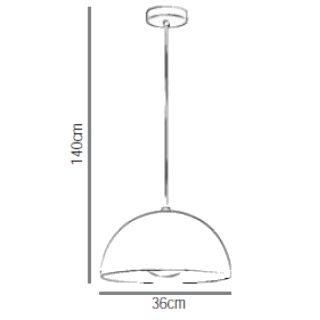 DOME H�ngeleuchte M Ma�e