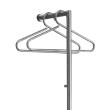LINA Wandgarderobe Edelstahl ohne Teleskop