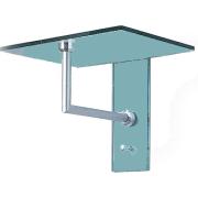 ATLAS 1 Wandgarderobe Mattchrom, Glas satiniert 10 mm ATLAS 1 Wandgarderobe Mattchrom, Glas satiniert 10 mm