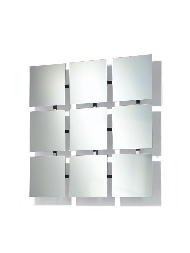 BAIKAL 9 verstellbarer Wandspiegel Gestell Aluminium poliert