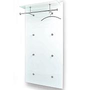 PACIFIC 1 Wandgarderobe Glas ultrawhite mit Hutablage PACIFIC 1 Wandgarderobe Glas ultrawhite mit Hutablage